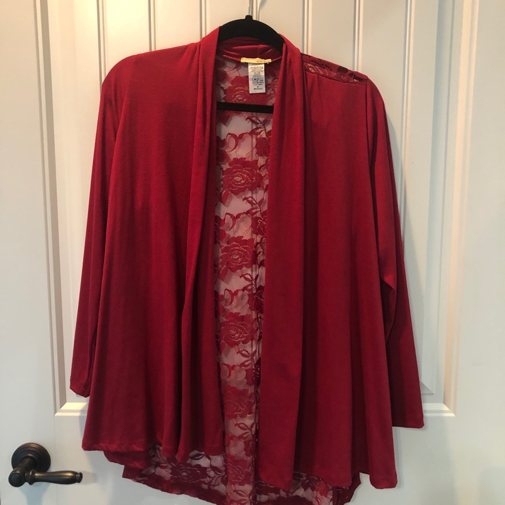 Burgundy top